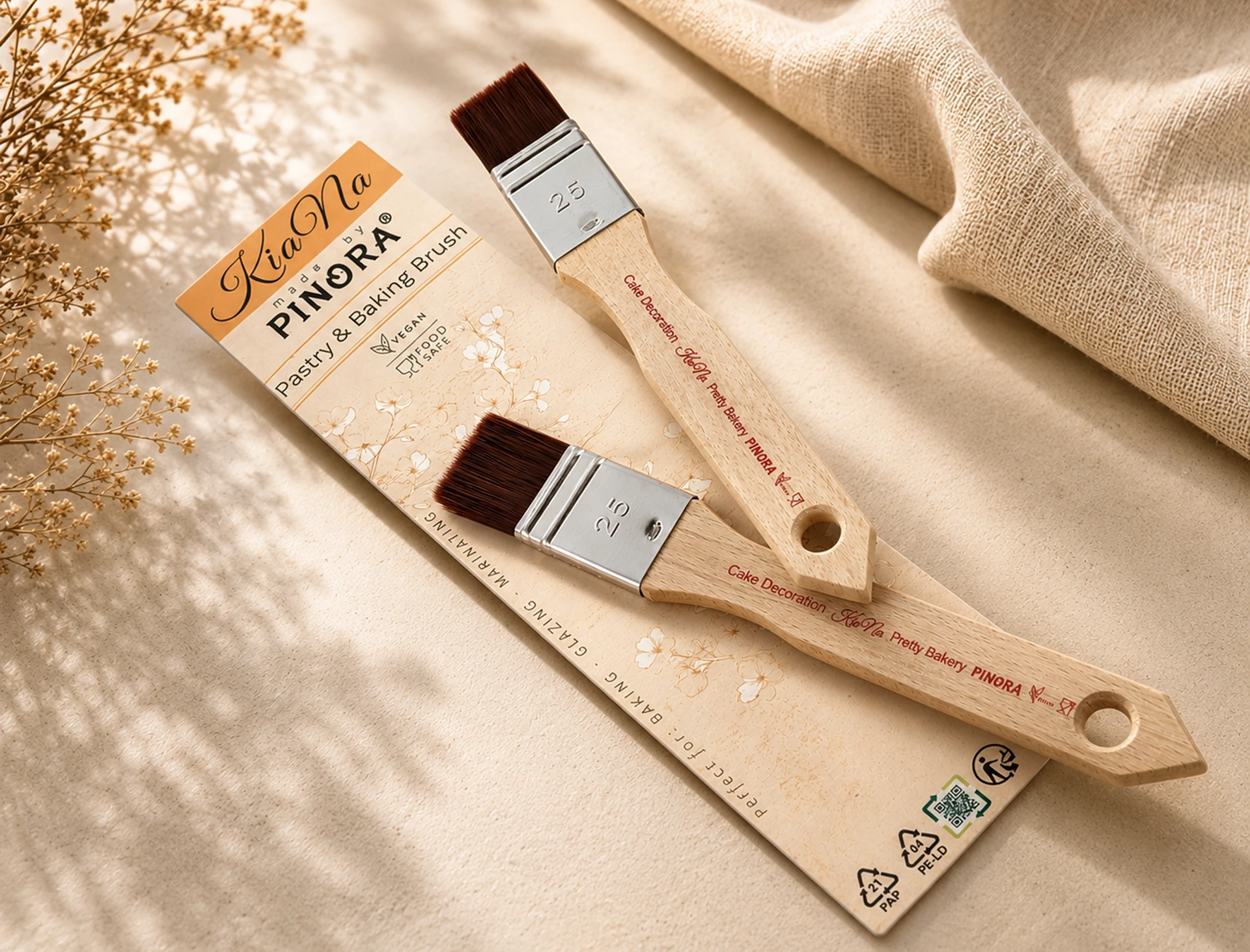 PINORA Pastry & Baking Brush Set